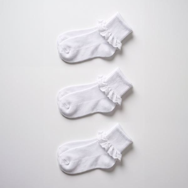PEX™ School Lace Socks, Pack of 3
